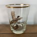 VTG Set of 8 Waterfowl Rock Glasses Gold Rim Duck Geese Bird Lowball Tumblers