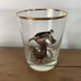 VTG Set of 8 Waterfowl Rock Glasses Gold Rim Duck Geese Bird Lowball Tumblers