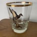 VTG Set of 8 Waterfowl Rock Glasses Gold Rim Duck Geese Bird Lowball Tumblers