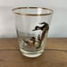 VTG Set of 8 Waterfowl Rock Glasses Gold Rim Duck Geese Bird Lowball Tumblers