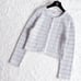 2020 TOCCA◆AQUARIUM Knit Tweed Jacket and Skirt, Blue