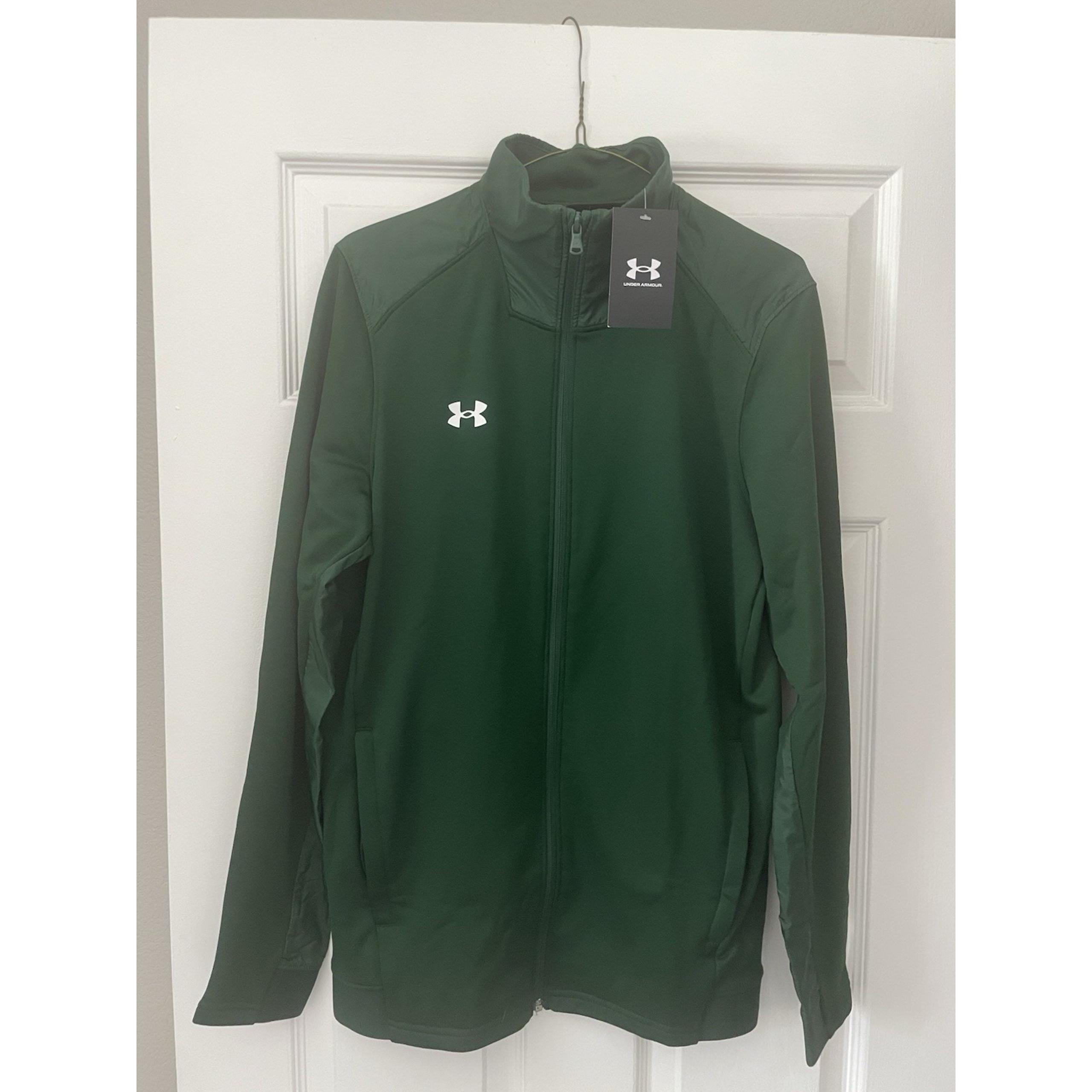Under Armour Men's Command Warm-Up Full-Zip Sports Jacket 1360713 Green SMALL