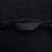 ATM Chenille Bold Stripe Hoodie Sweater Lounge Fuzzy Fleece Black & White Small