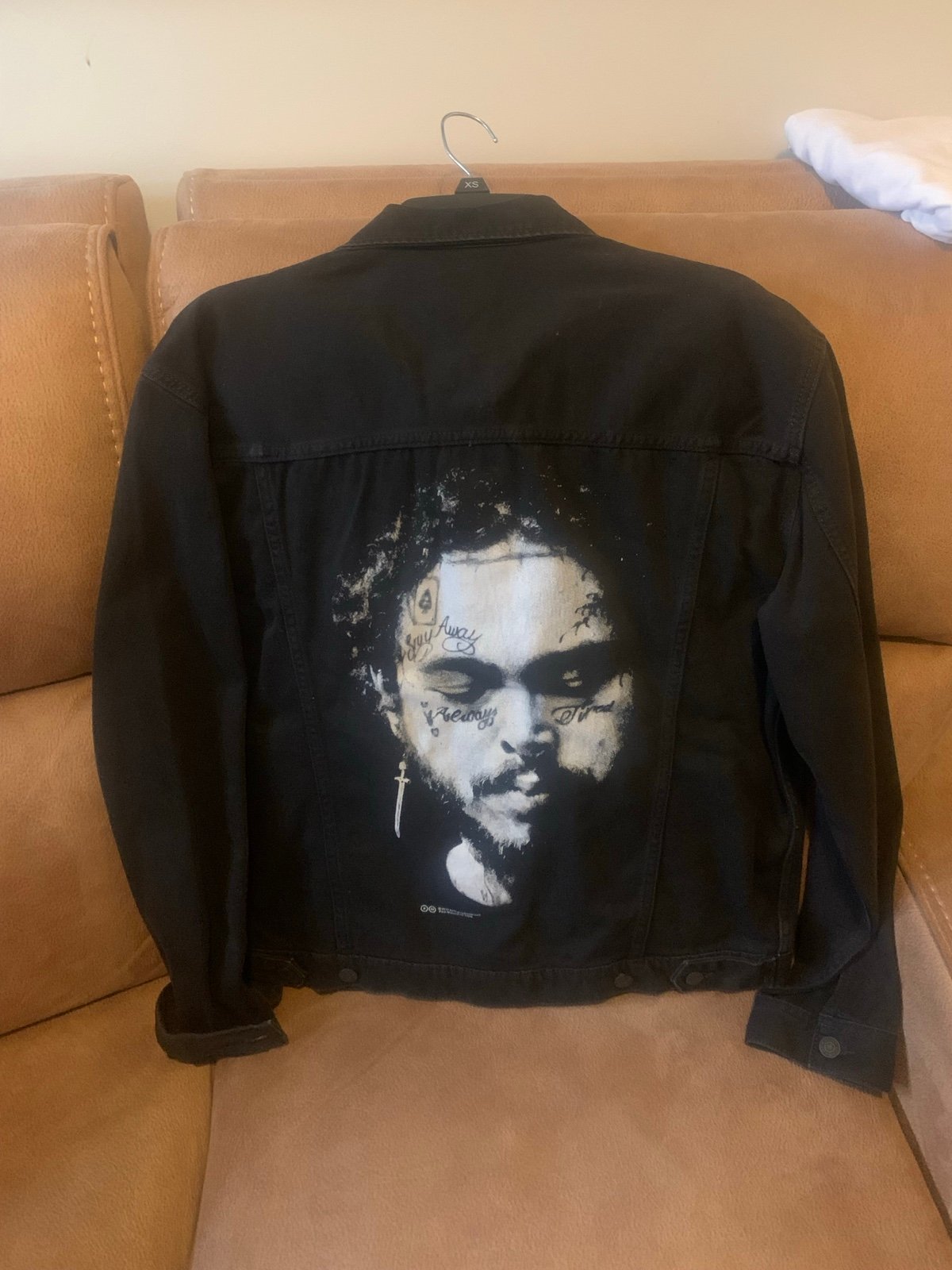 Post Malone Posty Denim jacket black