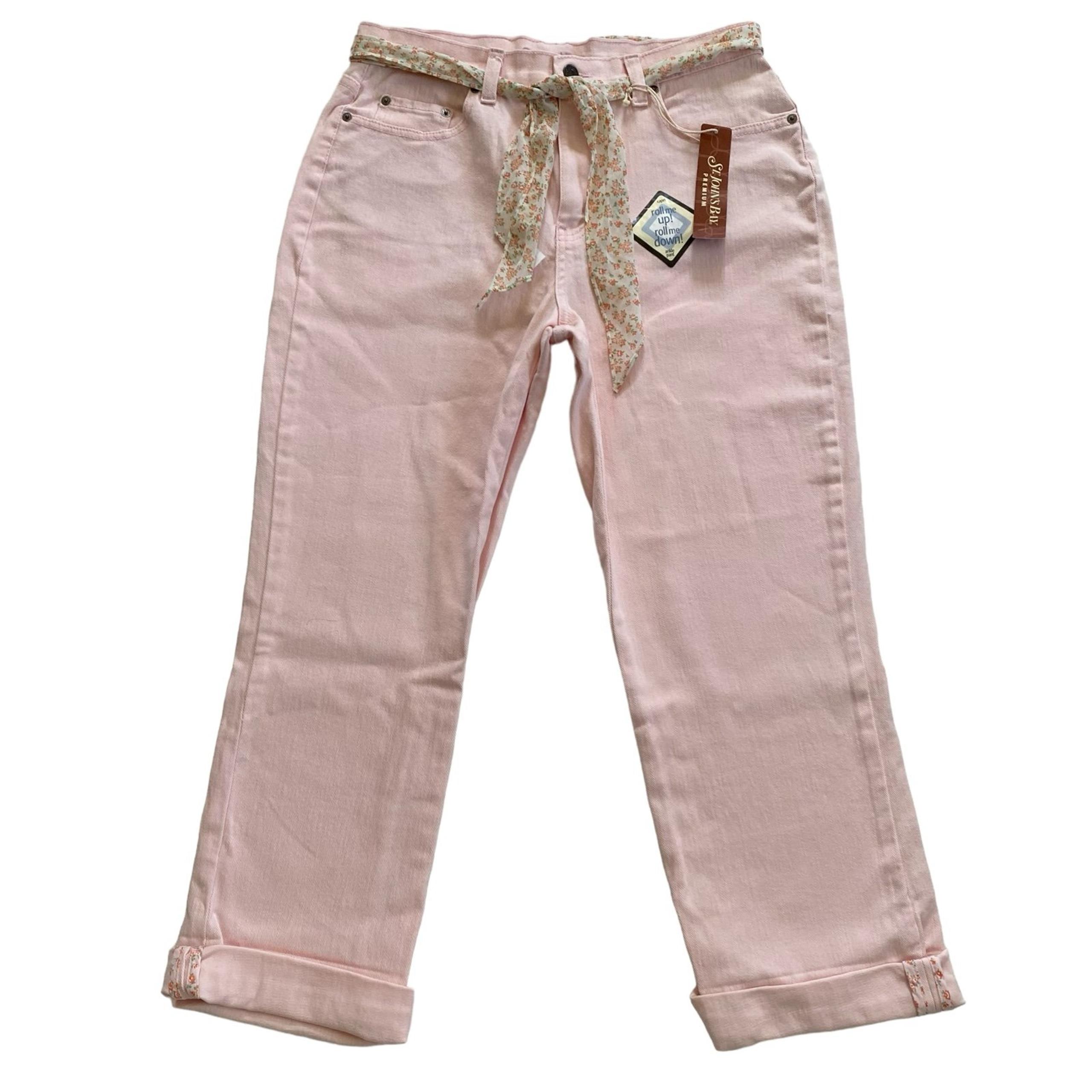 NWT St. John’s Bay Roll Me Up Roll Me Down Capri Ankle Pants Women’s Size 12