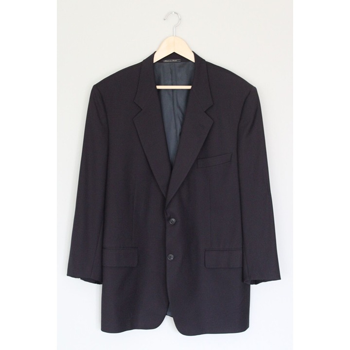 CORNELIANI Virgin Merino Wool Navy Blue Blazer Jacket, Men’s IT 52 US 42 R