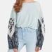 Free People Casual Clash Top Small Mint