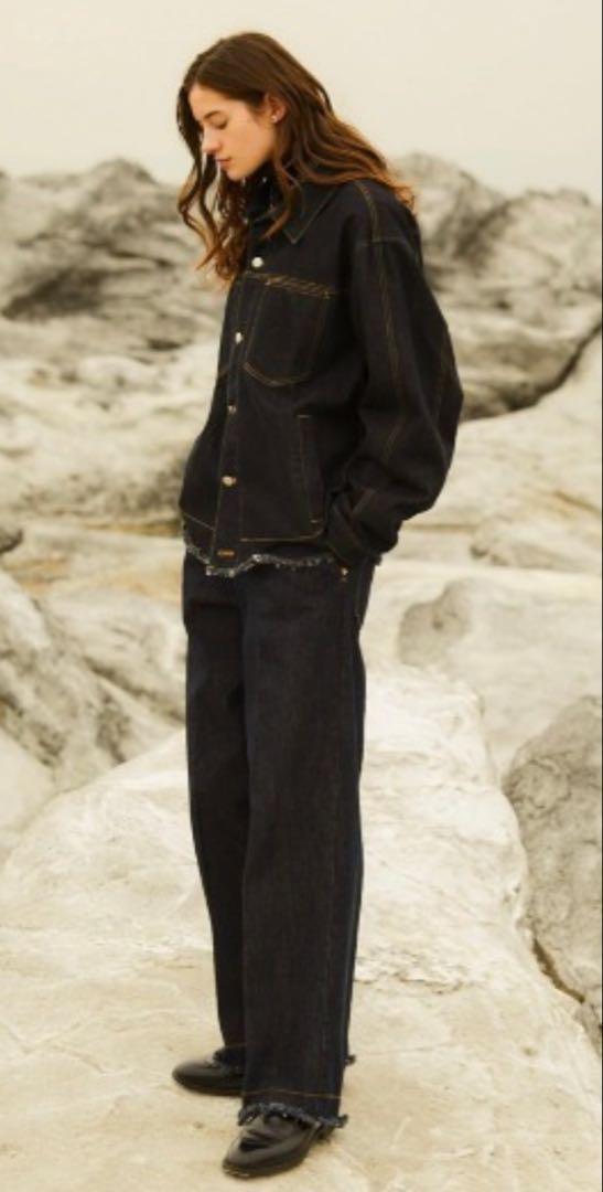Soerte Dark Blue Denim Jacket & Pants Set