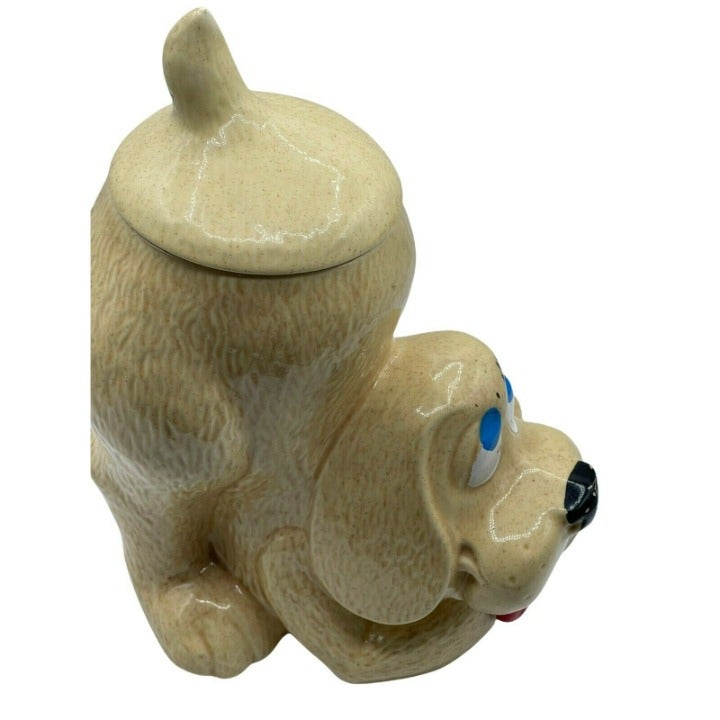 Vintage McCoy Hound Dog Cookie Jar Blonde Color