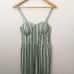 BAND OF GYPSIES URBAN OUTFITTERS | Green Jumpsuit Stripe Corset Bodice | Medium