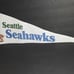 Vintage 1970s NFL Seattle Seahawks Bar Helmet Football Team Pennant 30 X 12