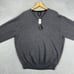 Jos. A. Bank Signature Merino Wool V-Neck Sweater Mens XL Charcoal Pullover NEW