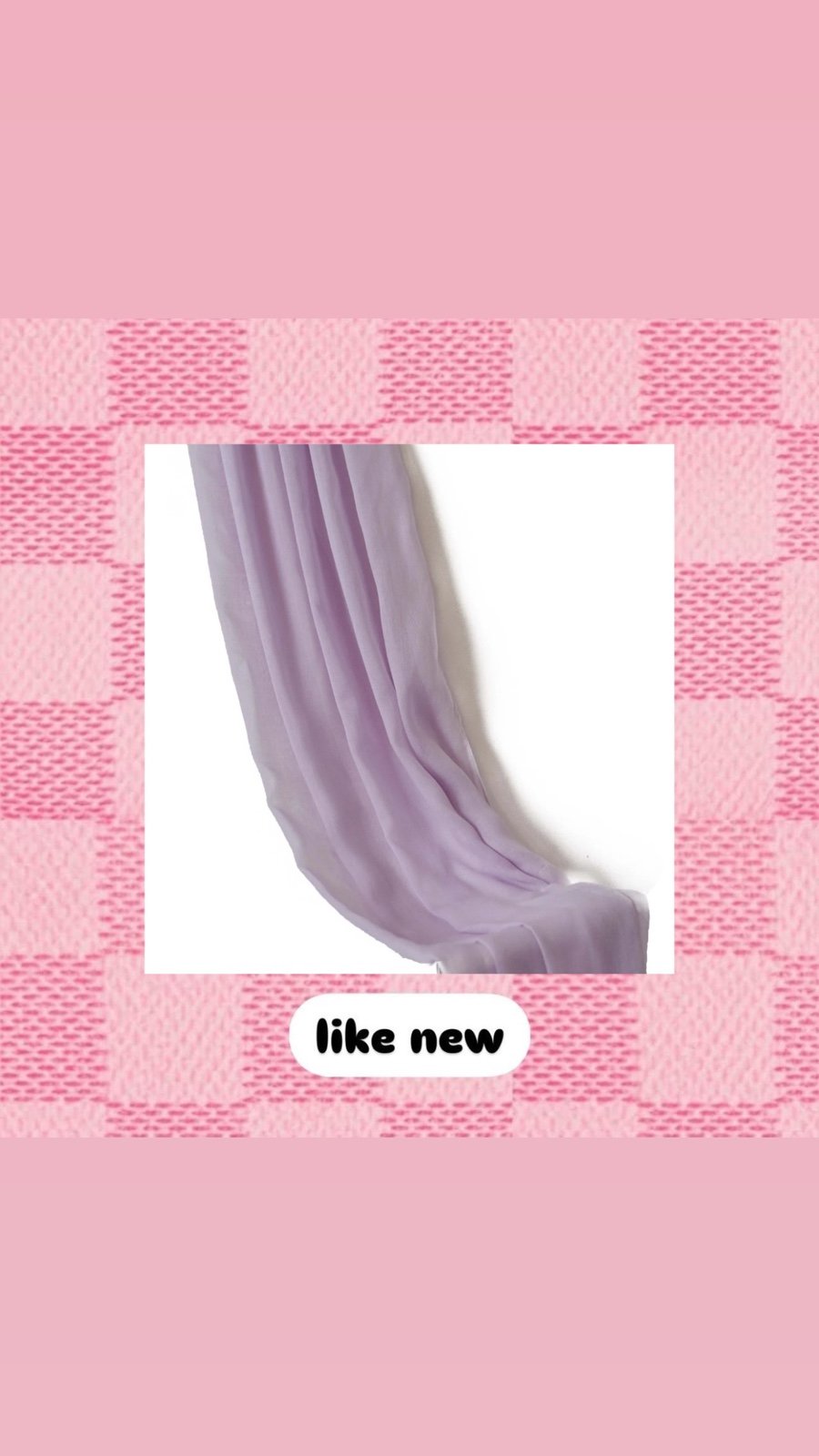 Like New | VELA Sold Out Lilac Modal Hijab/Scarf