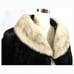 Vintage Annis Mink & Faux Fur Shawl Collar Cropped Swing Coat w Hanger McLeans