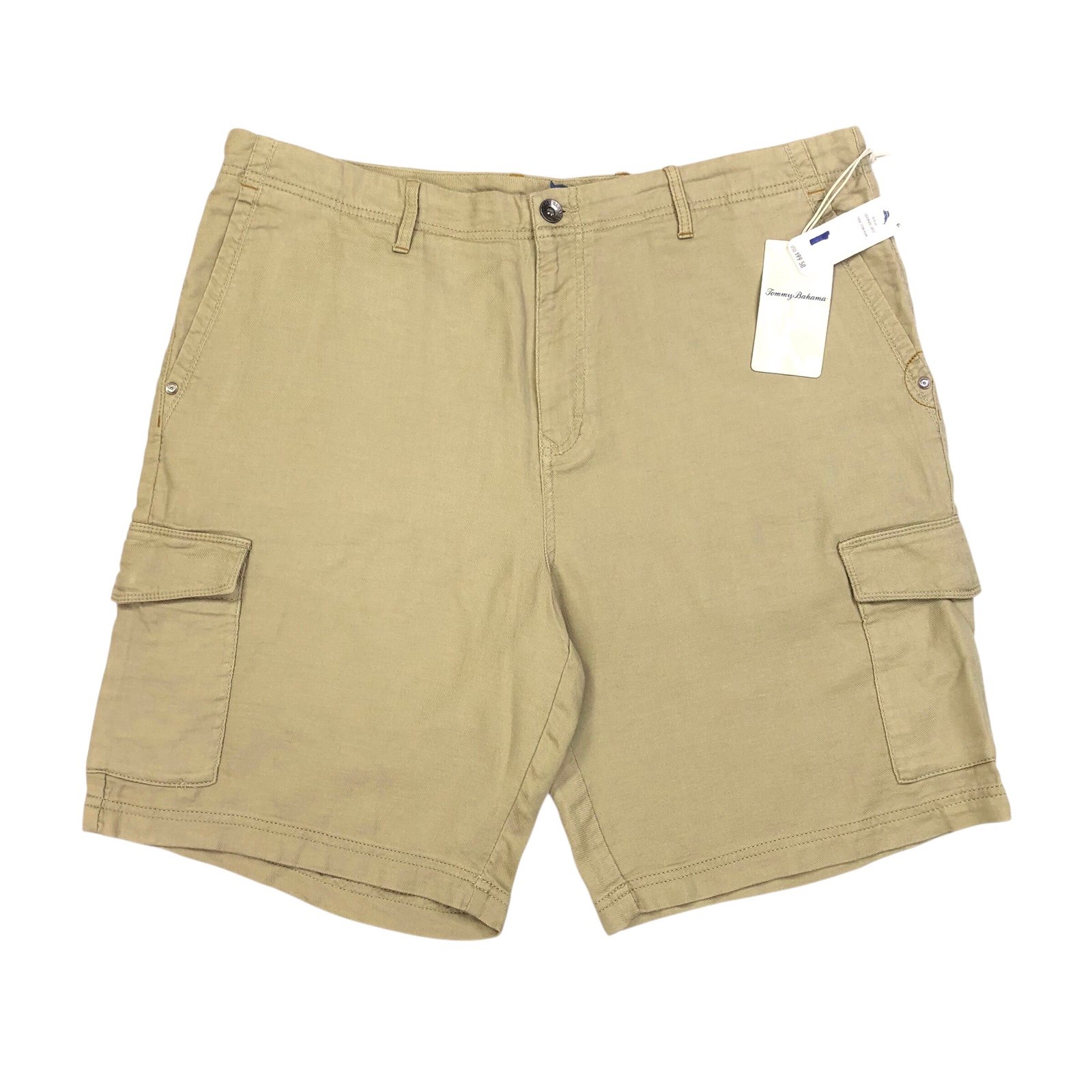 Tommy Bahama Edgewood Cargo Shorts Men's Size 38 Stone Khaki 10 Inseam NWT