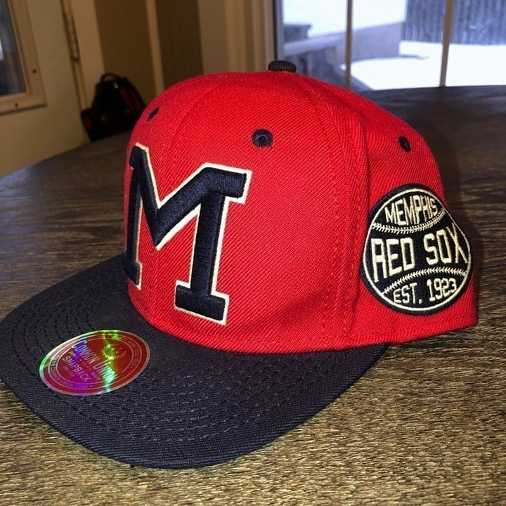 Common Union Memphis Red Sox Snapback Hat - Negro League Baseball -Red/Navy Rare
