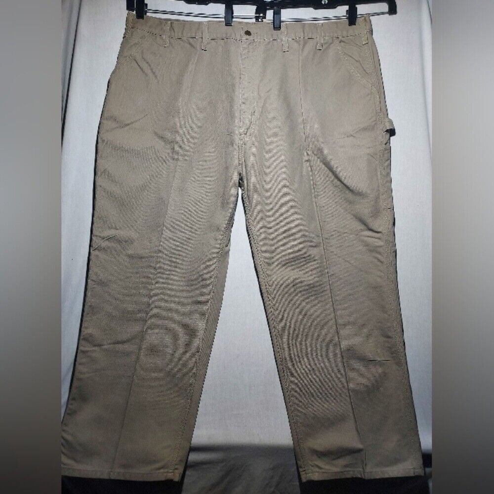 Carhartt Dungaree Fit B11 DES carpenter style men's pants leather patch 50x30