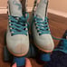 Size 6 Candi GRL Carlin Green/Blue Roller Derby Skates from Urban Outfitters
