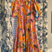 KARLIE ARTIST FLORAL TIERED MIDI DRESS