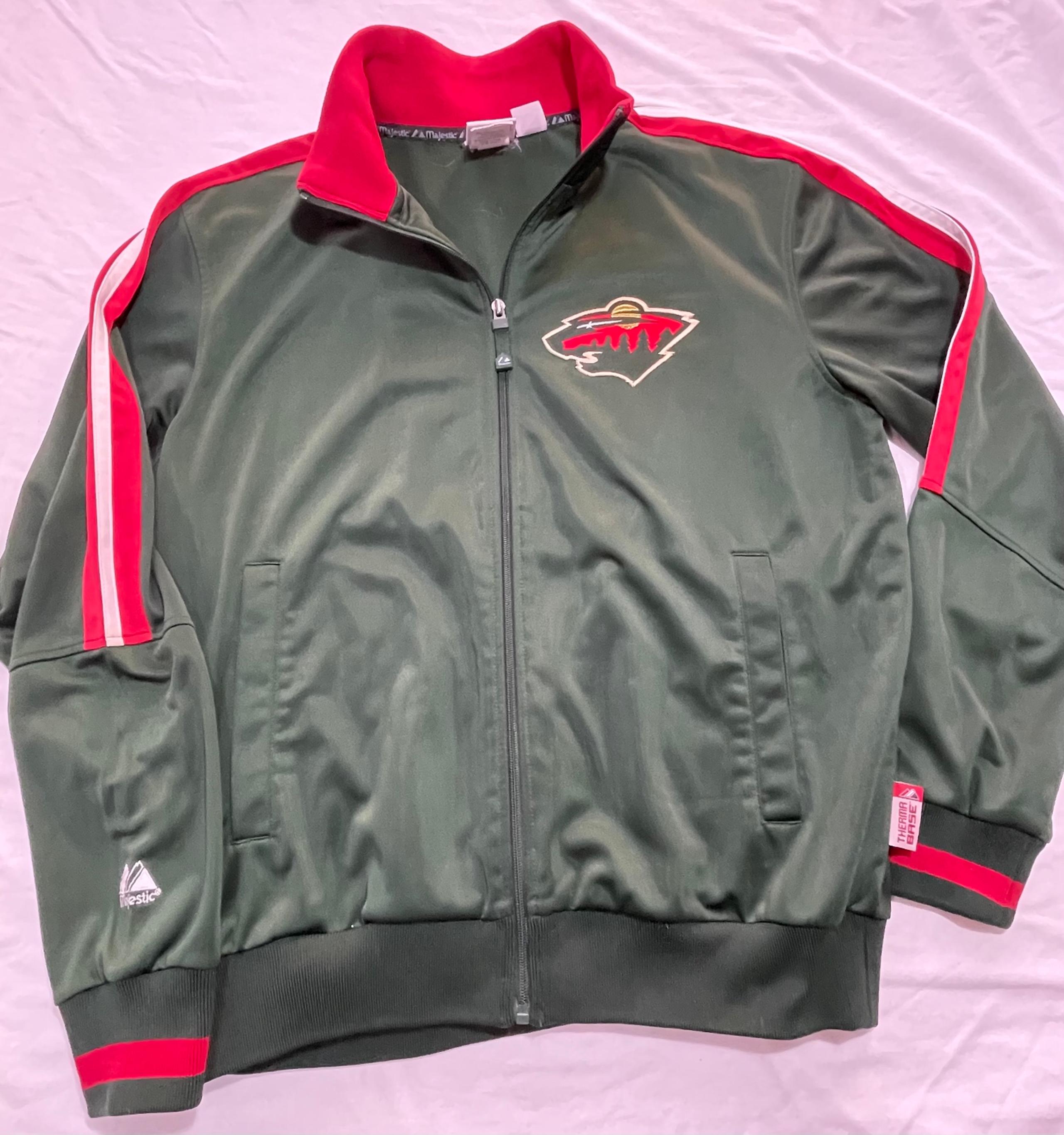 Majestic Minnesota Wild NHL Men's Full Zip Track Jacket COAT Medium