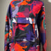 Adidas Koi Fish Trefoil Jacket Size Small Front Pouch Pocket Geometric NWOT