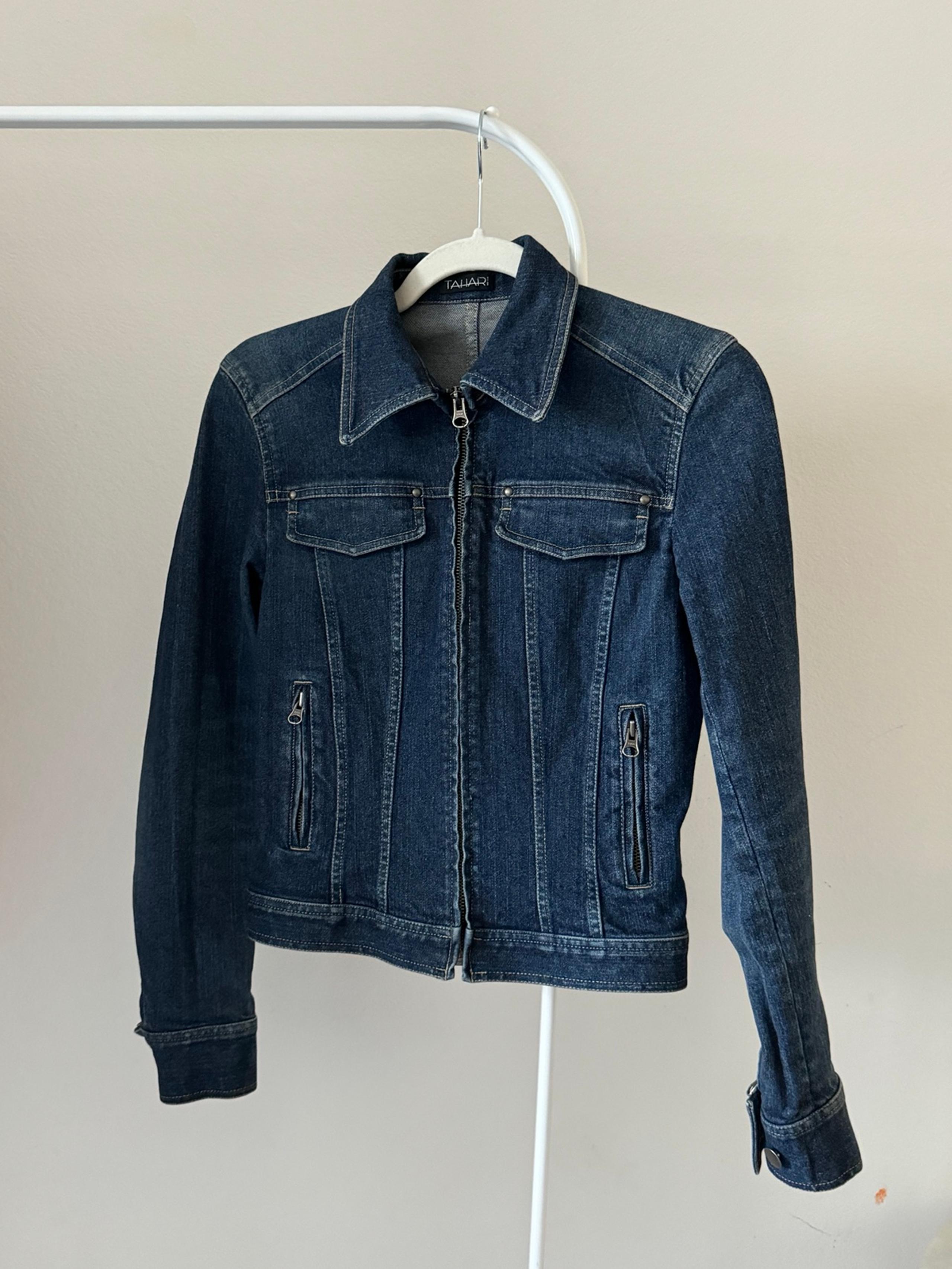Vintage Denim Zip Up Jacket