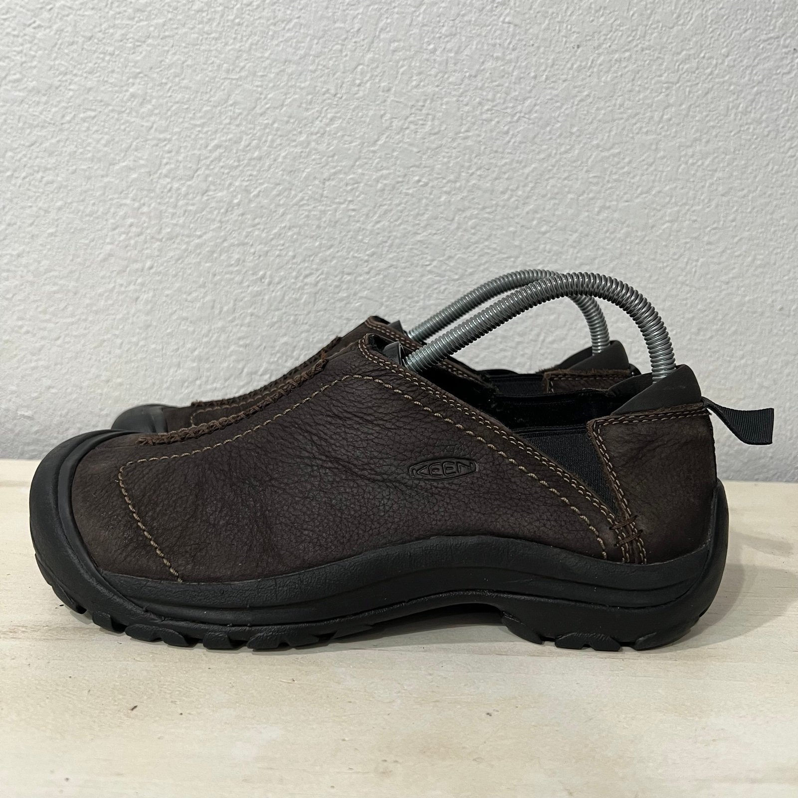Keen Brown Leather Kaci Winter Slip On Shoes