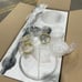 WOSHITU 3-Light Black and Gold Bathroom Vanity Light with Frosted Glass
