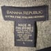 Banana Republic Taupe Extra Fine Merino Wool Ribbed Knit V-Neck Pullover Sweater