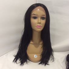 Blk Human Blend Swiss Lace Wig New