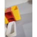 Vintage Orange Yellow Desk Caddy HOF Office Organizer Pencil Holder 1970s Sewing