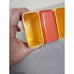 Vintage Orange Yellow Desk Caddy HOF Office Organizer Pencil Holder 1970s Sewing