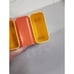 Vintage Orange Yellow Desk Caddy HOF Office Organizer Pencil Holder 1970s Sewing