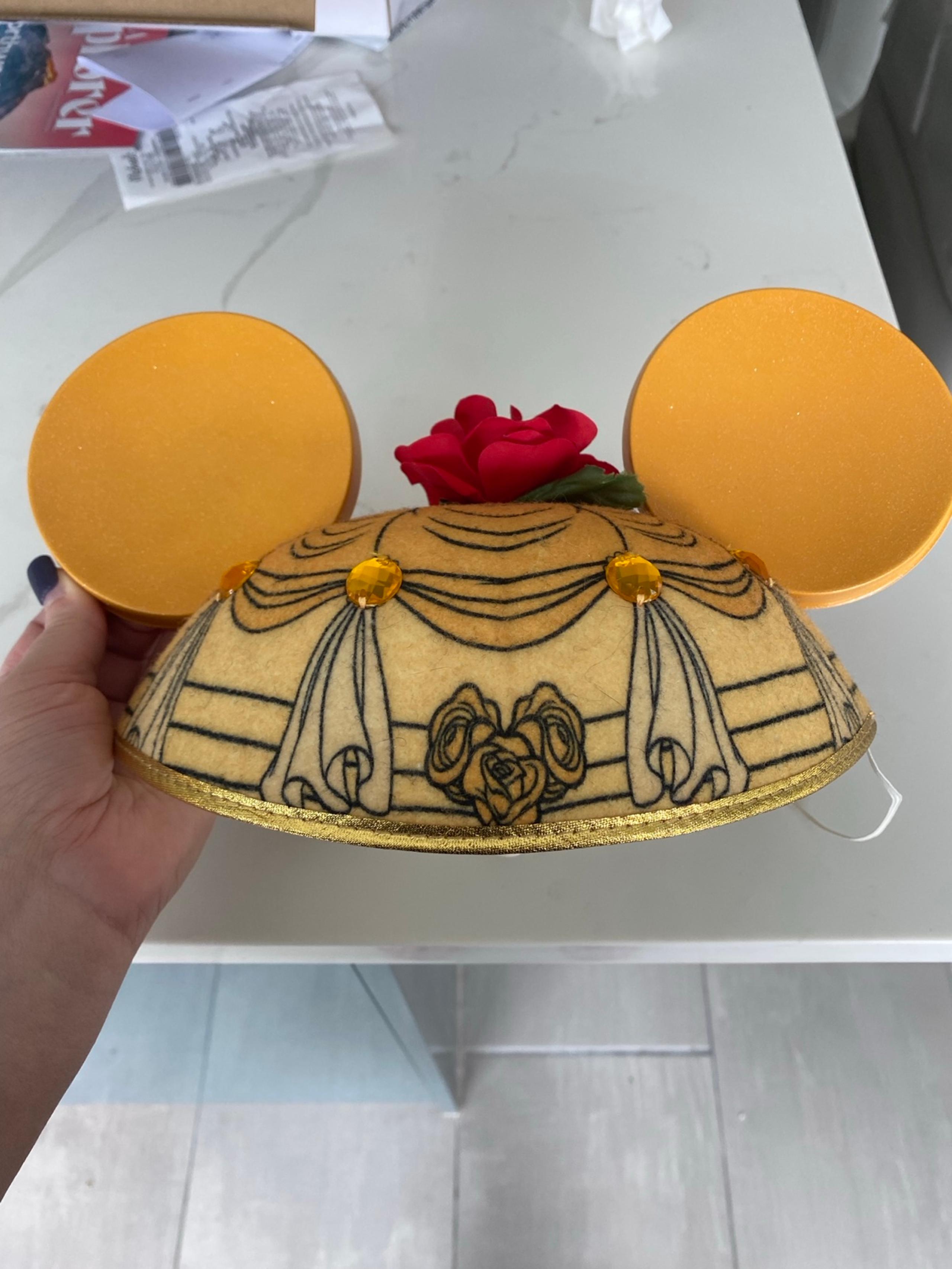 Disney Parks Beauty And The Beast Belle Mickey Minnie Ears Hat