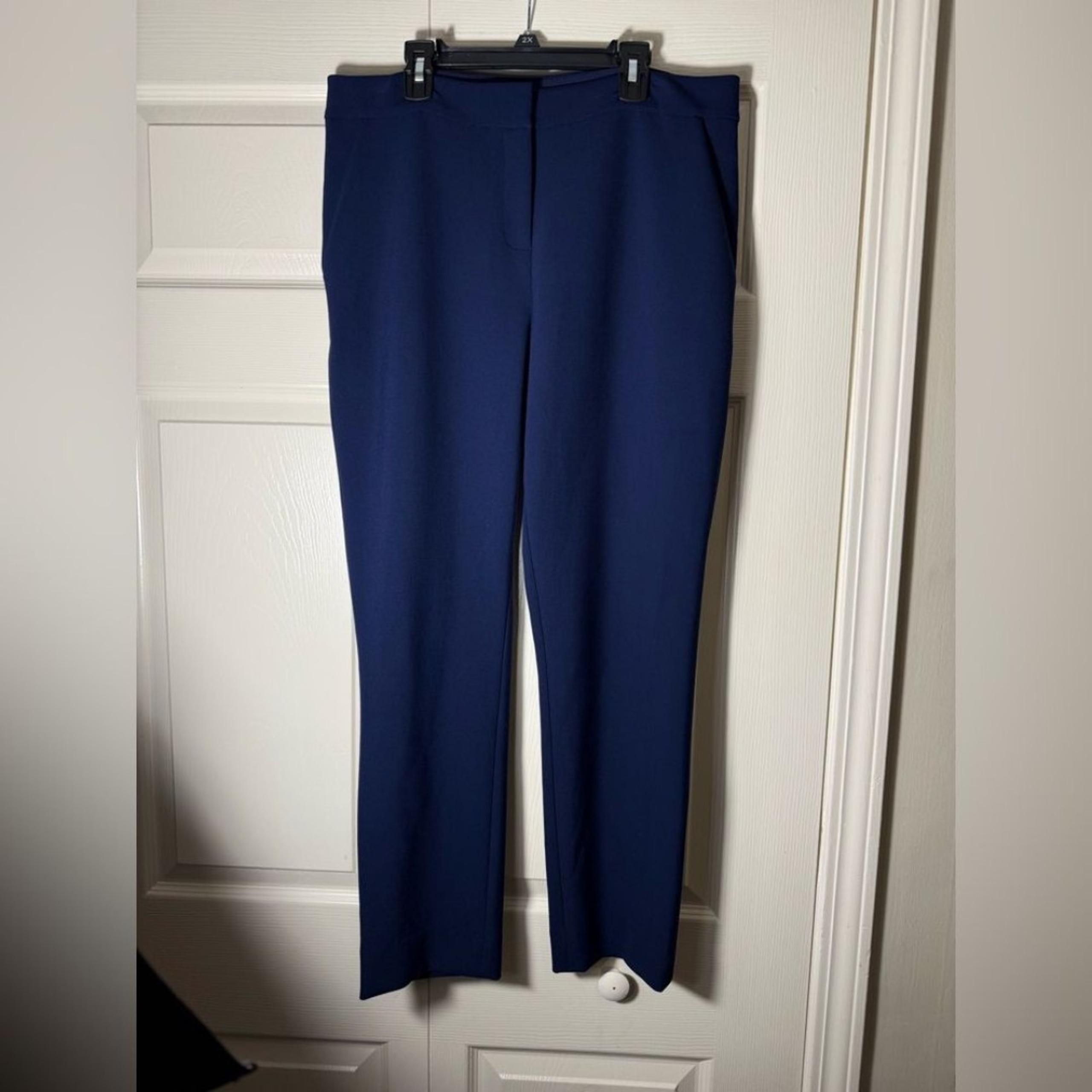 Diane Von Furstenberg Blue Trouser Dress Pants