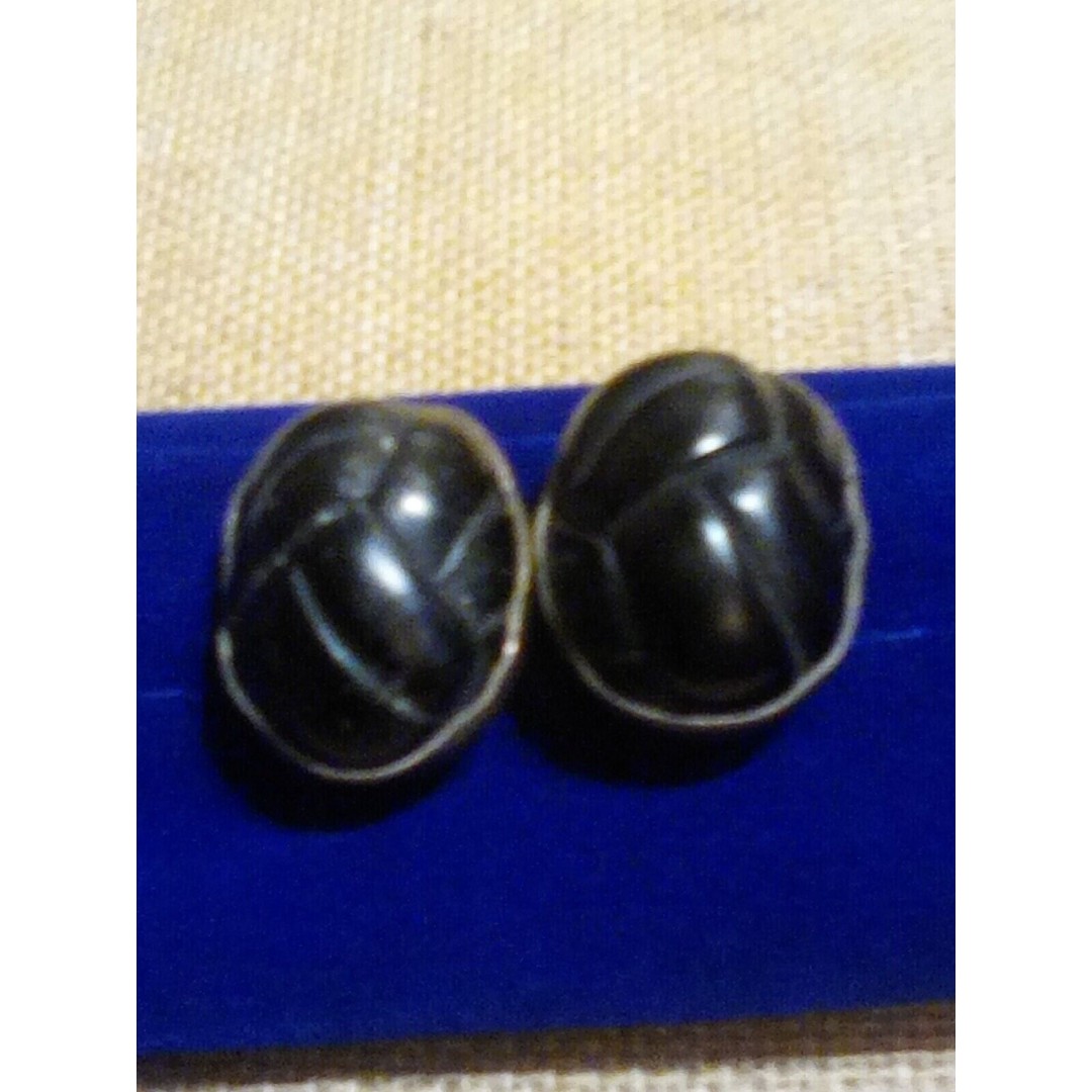 Vintage Amy Kahn Russell Sterling Silver & Onyx Large Earrings