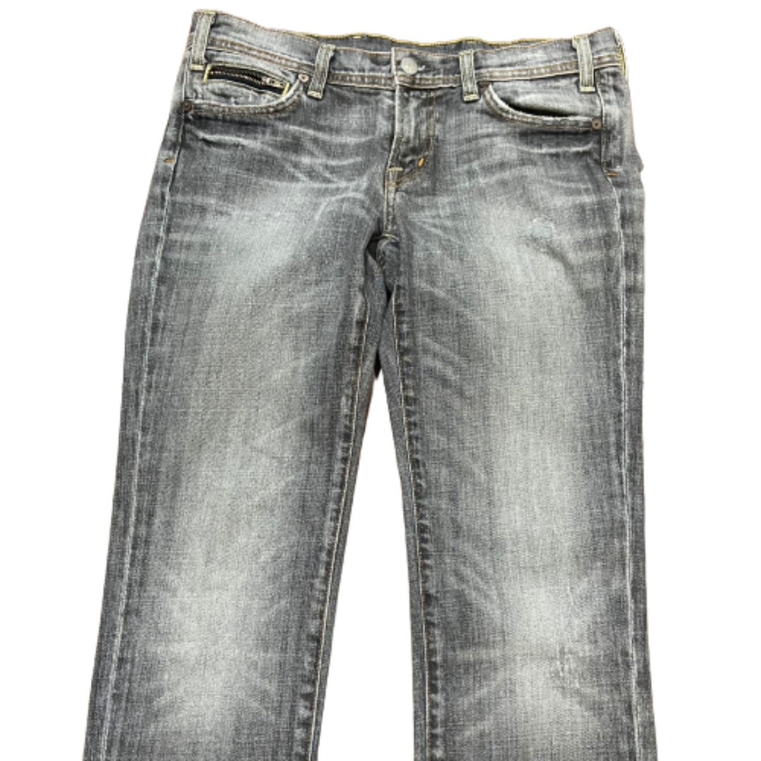 Citizens Of Humanity Acid Wash Gray Crop Denim Low Rise Women's Size 28 x 27