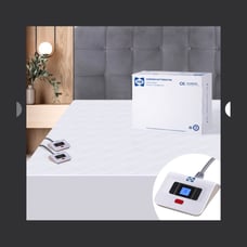 Sealy (Duel-Zoned) Cal- King Heated Mattress pad (white)