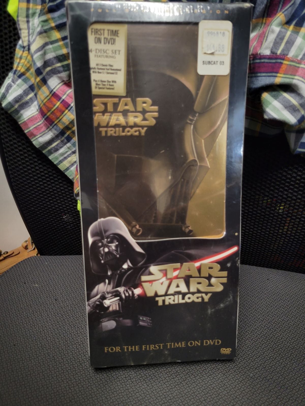 Sealed Starwars trilogy , for the first time on dvd