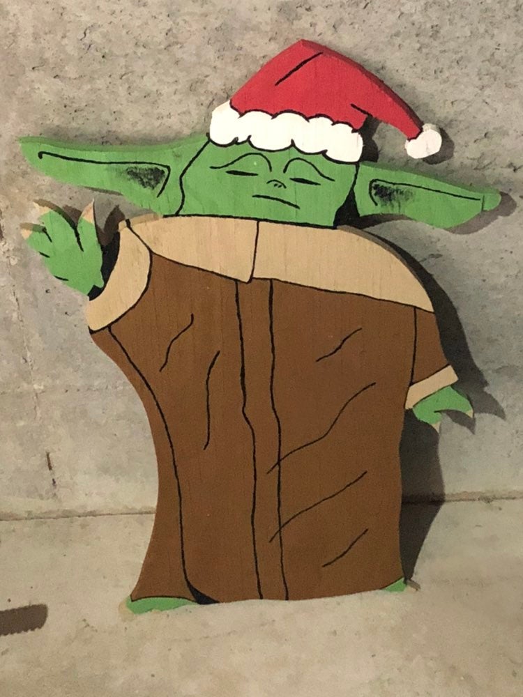 Wooden Baby Yoda