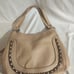 Jessica Simpson Tan Natural Large Handbag Chain accent