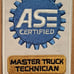 ASE Certified Master Truck Technician Iron on patch 4 ct.