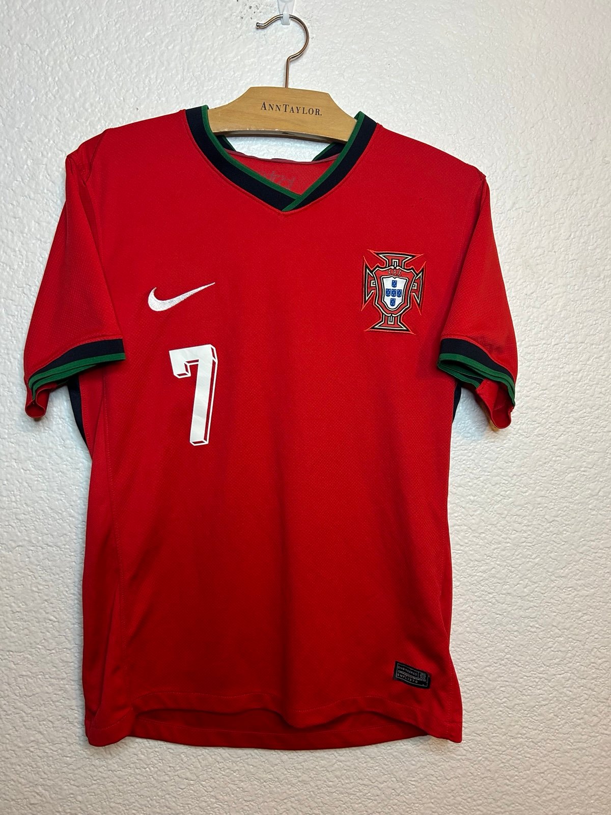 Cristiano Ronaldo #7 Portugal Red Nike Soccer Jersey Men’s Small