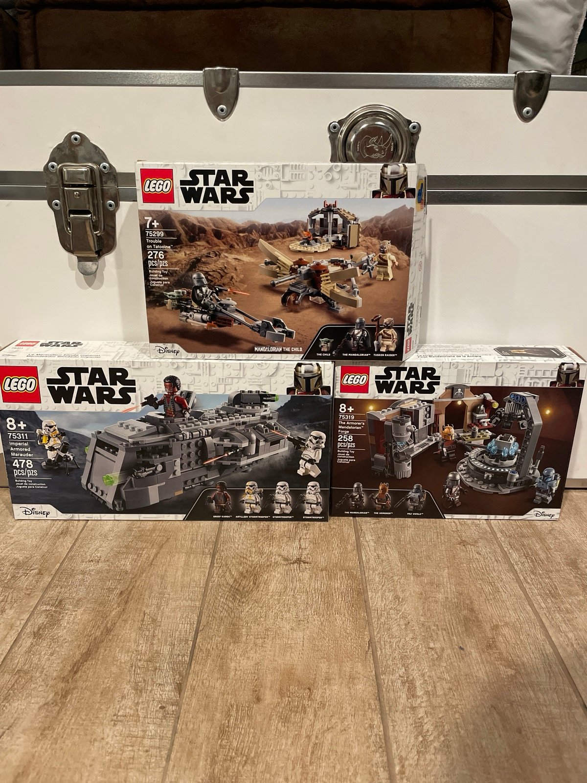 Lego sets 75319, 75299, and 75311
