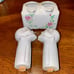 Vtg Nodders Skulls Salt & Pepper Shakers China Porcelain Souvenir Collectible