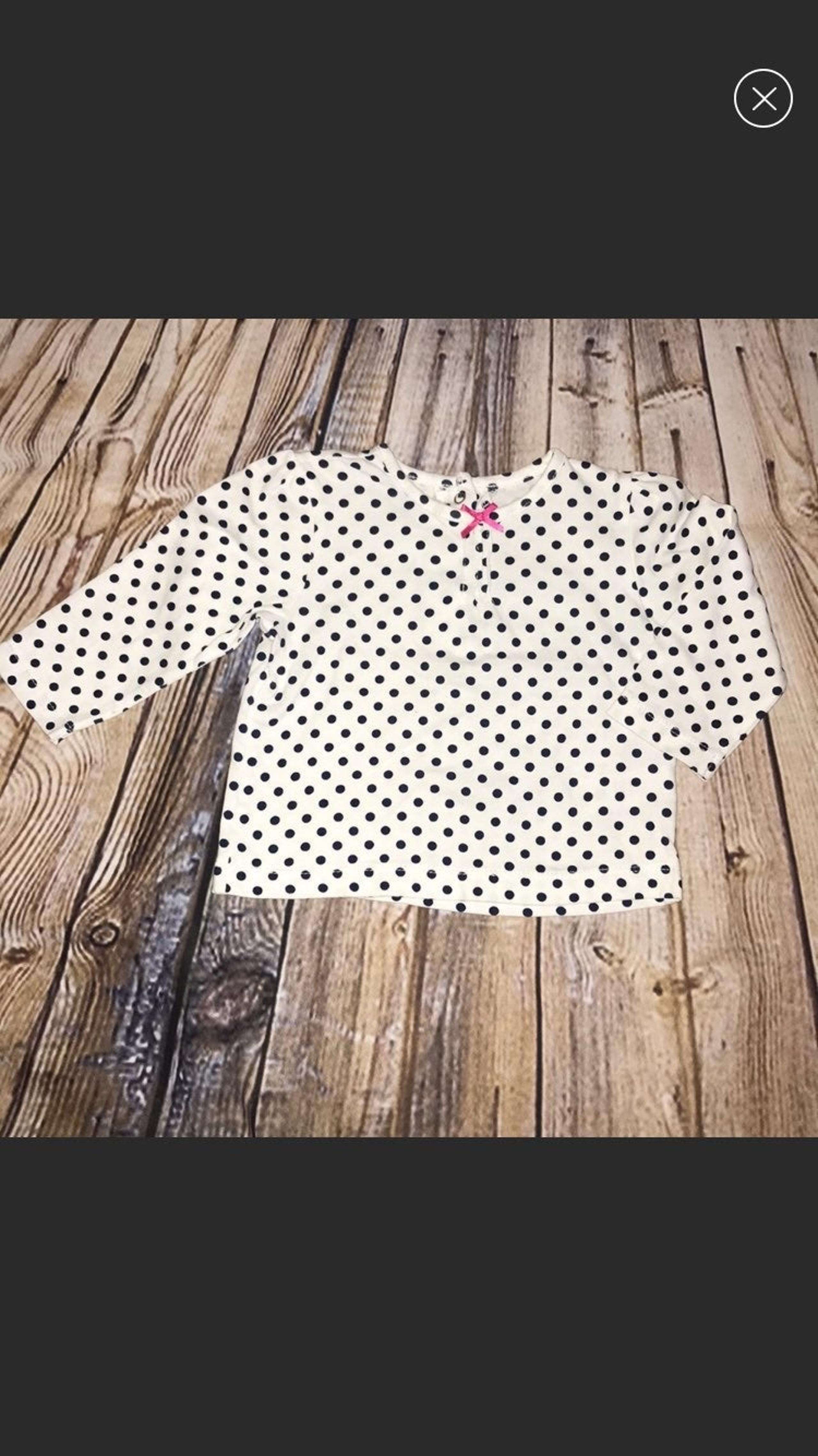 Baby Girl Polka Dot Shirt 12 M - Little Me