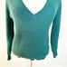 superdown Revolve Ribbed V-Neck Emerald Green Raquel Sweater | XS