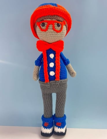 Blippi Doll Crochet Amigurumi