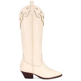 Schutz x REVOLVE Cicera Boot in Off White
