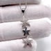 .925 Sterling Silver Multi Starfish Necklace